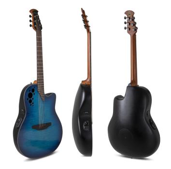 Ovation Celebrity Elite Plus CE44P-BLFL-G - blue flamed maple, mid-cut