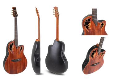 Ovation Celebrity Elite Plus CE44P-FKOA-G - figured Koa, mid-cut