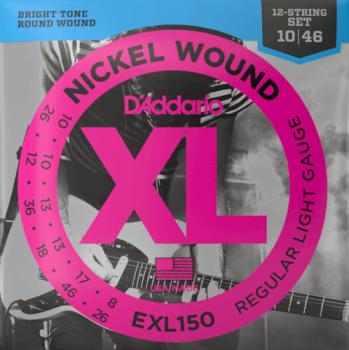 D'Addario EXL150 - regular light (010-046) - 12-string