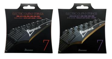 Ibanez Saiten für 7-string E-Gitarre, super light / regular light , nickel wound