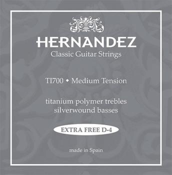 Hernandez TI700 Titanium, medium mit 2x d4 Saite