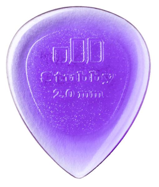 Dunlop Stubby Jazz - 2,00 mm - hell-purpur