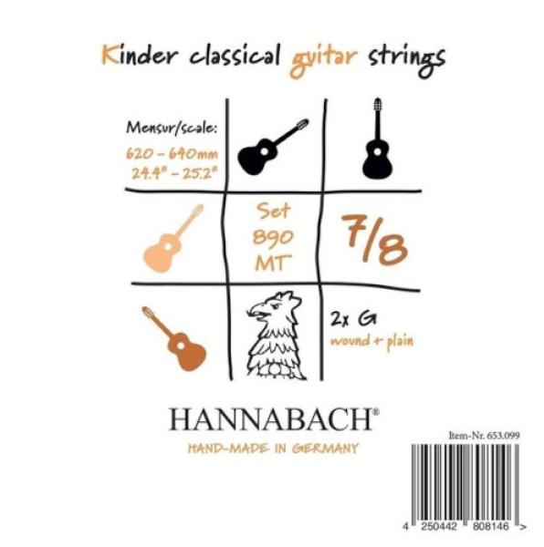 Hannabach 890 - Saiten für Kindergitarre - medium