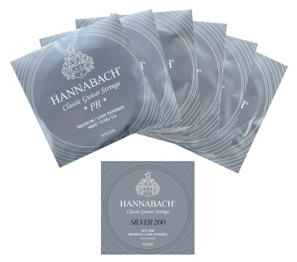 Hannabach 900MLT Silver 200 - medium/low tension - Satz oder Einzelsaiten