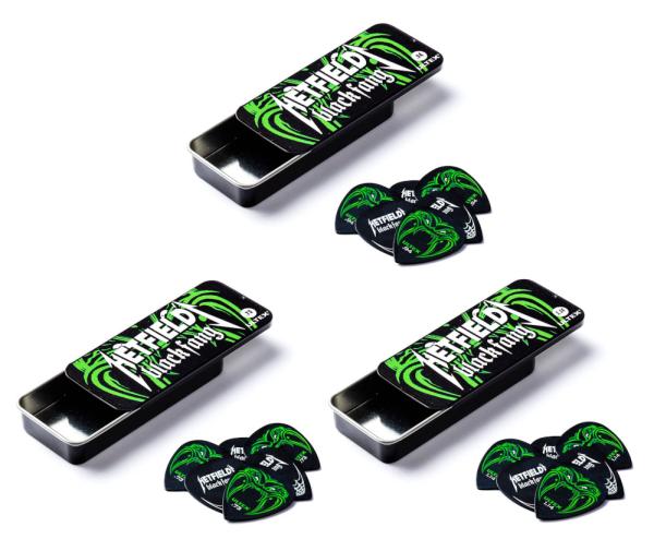 Dunlop Hetfield Black Fang - Sammlerbox mit 6 Plektren, Ultex, schwarz