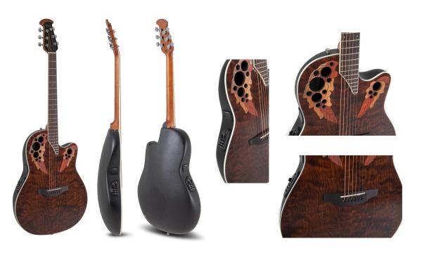Ovation Celebrity Elite Plus CE48P-TGE-G - Tiger Eye, super shallow