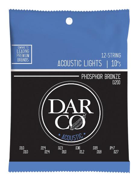 Martin Darco D200 - light (010-047) - 12-string, Phosphor Bronze