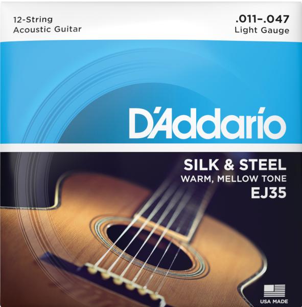 D'Addario EJ35 - silk & steel - 12-string