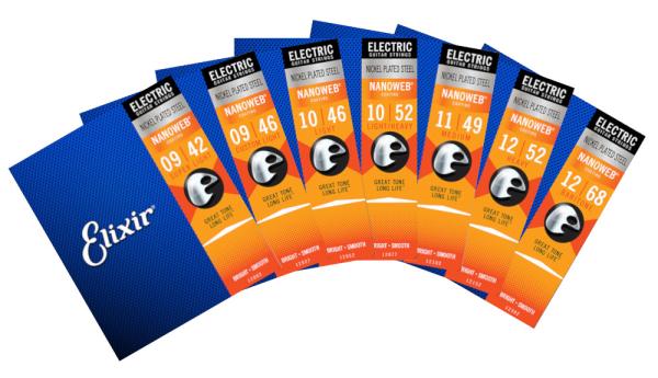 Elixir Nanoweb - Nickel plated steel