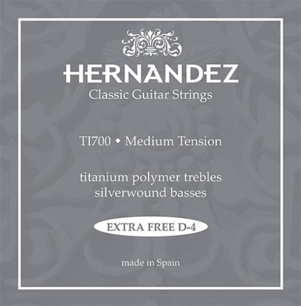 Hernandez TI700 Titanium, medium mit 2x d4 Saite