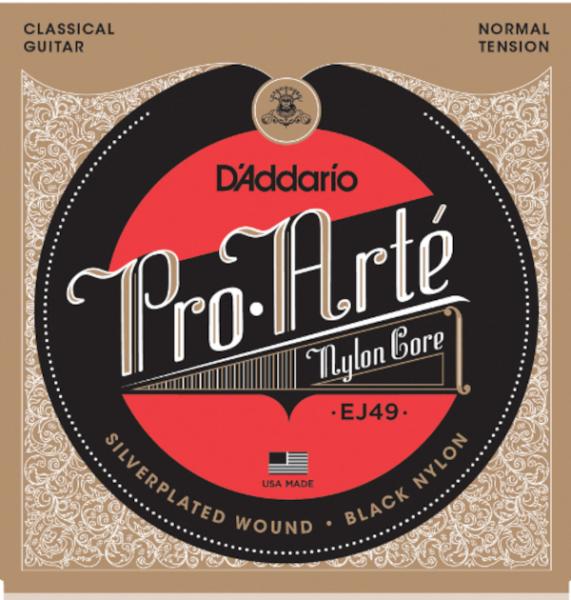 D'Addario EJ49 Pro-Arte black Nylon - normal