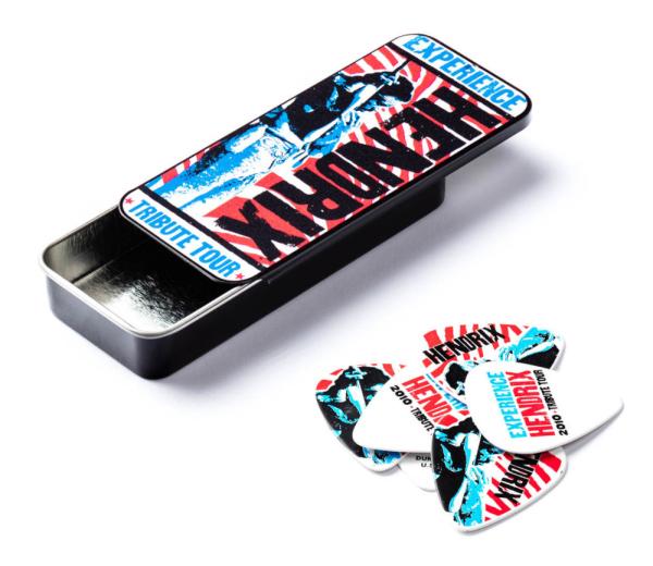 Dunlop JH-PT09M Jimi Hendrix - Tribute Tour - Sammlerbox mit 12 Plektren